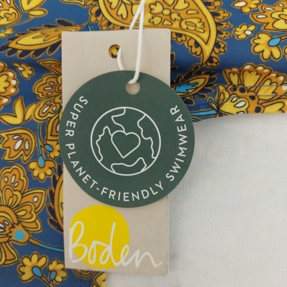 Boden Classic Bikini Shorts Harvest Blue Size 10 - Picture 3 of 9